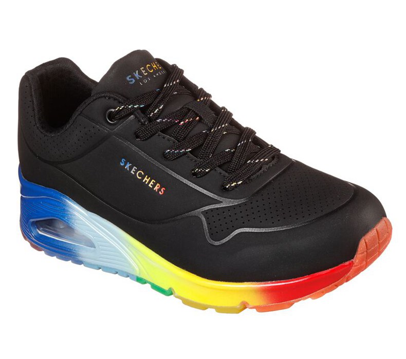 Skechers Dam Svarta/Olika Färger Snörskor - Uno - Rainbow Souls - Sverige (RNXEM-1084)